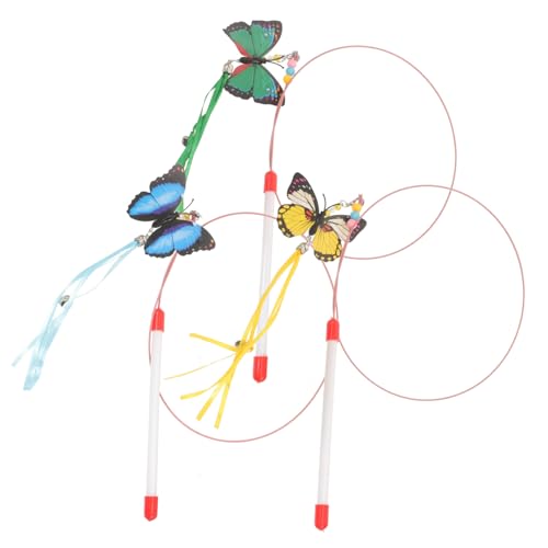 Yardwe Einzigartiges Katzenspielzeug Im Schmetterlingsstil Interaktives Spielzeug Für Hauskatzen von Yardwe
