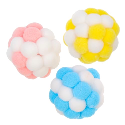 Yardwe Katzenball Mit Geräusch 3er Set Üsch Katzenspielzeug Mit Glocke Interaktive Spielbälle Für Kätzchen Weiche Kaubare Üschkugeln Für Drinnen Ideal Für Katzen Und Kätzchen Zur Beschäftigung Und Yardwe Katzenball Mit Geräusch 3er Set Üsch Katzenspielzeug Mit Glocke Interaktive Spielbälle Für Kätzchen Weiche Kaubare Üschkugeln Für Drinnen Ideal Für Katzen Und Kätzchen Zur Beschäftigung Und von Yardwe