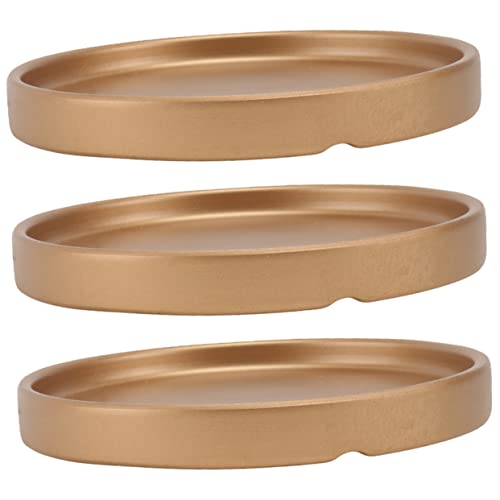 Yardwe 3 Teiliges Blumentopf Chassis Mini Ständer Für Sukkulenten Pflanzen Abtropfgestell Blumentöpfe Abtropfgestell Ac Abtropfschale Extragroßes Blumentopftablett Für Den von Yardwe