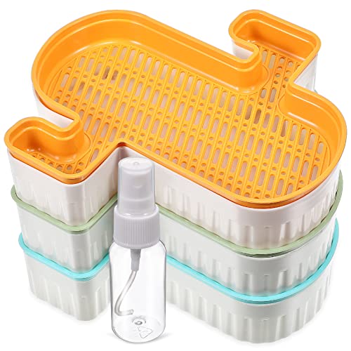 Yardwe 3-Teiliges Katzengras-Pflanzgefäß Für Den Haushalt Mini-Microgreens-Anzuchtschale Pflanzschale Für Sämlinge Bio-Weizengras-Anbauset Für Zu Hause von Yardwe