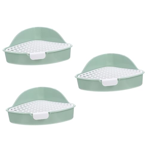 Yardwe 3Er-Box Kaninchentoilette Hamsterbettwäsche Hamsterkäfigpfanne Hase Igel-Toilette Tier Hamster klo kaninchenklo unterputzdose Bettzeug Bunny Clean-Ausrüstung Kaninchen Töpfchen pp Yardwe 3Er-Box Kaninchentoilette Hamsterbettwäsche Hamsterkäfigpfanne Hase Igel-Toilette Tier Hamster klo kaninchenklo unterputzdose Bettzeug Bunny Clean-Ausrüstung Kaninchen Töpfchen pp von Yardwe