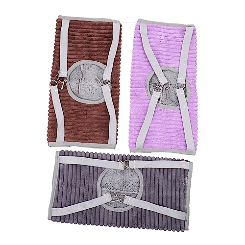 Yardwe 3pcs Eichhörnchen Hamster Hängen Nest Pet Hängematte Tunnel Warm Atmungsaktiv Für Papageien Ratten Meerschweinchen von Yardwe