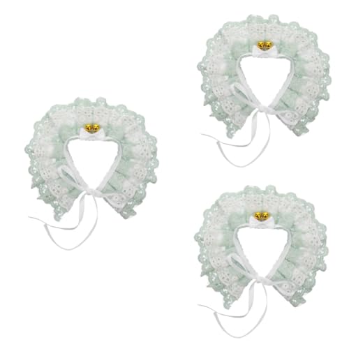 Yardwe 3-teiliges Entzückendes Halsband Modisches Haustier-Accessoire Mit Glöckchen Für Besondere Anlässe von Yardwe