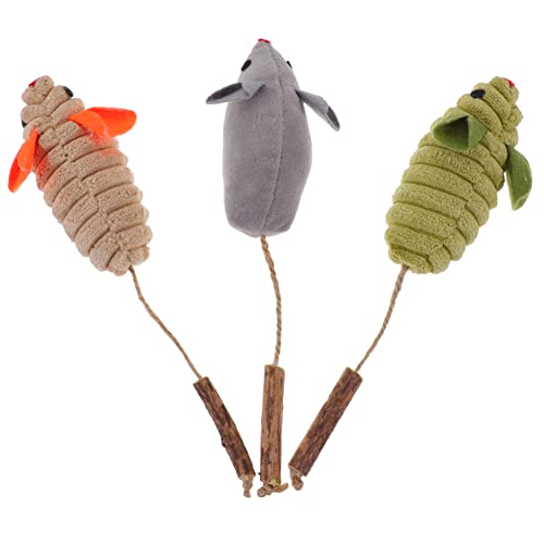 Yardwe 3stücke Katzenspielzeug Mit Katzenminze Maus Katzenspielzeug Für Hauskatzen Katzenminze Spielzeug Für Kätzchen von Yardwe