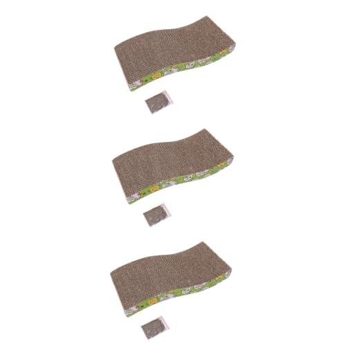 Yardwe 3 Stücke Katze Platte Kratzen Matte Well Papier Katze Spielzeug Haustier Fangen Platte Für Den Heimgebrauch Yardwe 3 Stücke Katze Platte Kratzen Matte Well Papier Katze Spielzeug Haustier Fangen Platte Für Den Heimgebrauch von Yardwe