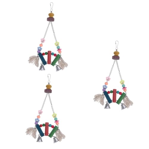 Yardwe 3 Stücke Papagei Spielzeug Glocke String Vogel Klettern Leiter Papagei Ausbildung Spielzeug Vogel Käfig Zubehör Für Ziervögel Yardwe 3 Stücke Papagei Spielzeug Glocke String Vogel Klettern Leiter Papagei Ausbildung Spielzeug Vogel Käfig Zubehör Für Ziervögel von Yardwe