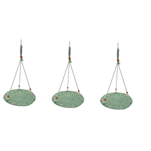 Yardwe 3St Sommer Hängematte Reptilien Spielzeug für Sittiche Gecko-Hängematte Sommerspielzeug Animal Toys Tier Spielzeug Schaukelspielzeug aus Haustierbedarf Baumwollseil Green Yardwe 3St Sommer Hängematte Reptilien Spielzeug für Sittiche Gecko-Hängematte Sommerspielzeug Animal Toys Tier Spielzeug Schaukelspielzeug aus Haustierbedarf Baumwollseil Green von Yardwe