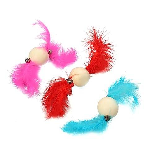 Yardwe 3St Spielzeug Katze mentalite Fun pheripheral cat Toy federkleid Lustig federpenal Metal Federn Langlebig Training bausch bälle Ball Kätzchen Badminton Yardwe 3St Spielzeug Katze mentalite Fun pheripheral cat Toy federkleid Lustig federpenal Metal Federn Langlebig Training bausch bälle Ball Kätzchen Badminton von Yardwe