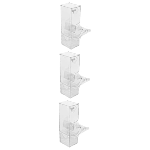 Yardwe 3St Vogelfütterer Kleiner Vogelhäuschen Futterautomat für Haustiere Liner Erdnuss vogelfutterspender vogelfutterhäuschen Sittich Futterautomat Vogelversorgung Acryl Transparent Yardwe 3St Vogelfütterer Kleiner Vogelhäuschen Futterautomat für Haustiere Liner Erdnuss vogelfutterspender vogelfutterhäuschen Sittich Futterautomat Vogelversorgung Acryl Transparent von Yardwe