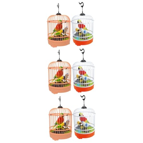 Yardwe 3St Vogelkäfig mit Sprachsteuerung interaktives Spielzeug Home Decor Sportspielzeug für Kinder Kidcraft-Spielset Vogelspielzeug Spielzeuge induktiver Vogelkäfig der Vogel Xuanfeng von Yardwe
