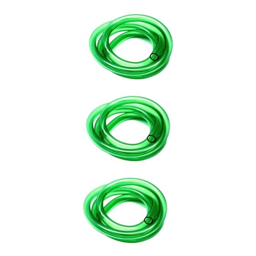Yardwe 3 Stücke Flexible Airline Schläuche Für Aquarien Hydrokultur Terrarien Grün 8mm/12mm Standard Fitting Auslaufsicher von Yardwe
