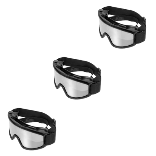 Yardwe 3stücke Dog Goggles Mit Uv-Schutz Und Windschutz Für Hunde wasserdichte Und Staubdichte Sonnenbrille Für Kleine Hunderassen Trendiges Design Für Outdoor-aktivitäten von Yardwe