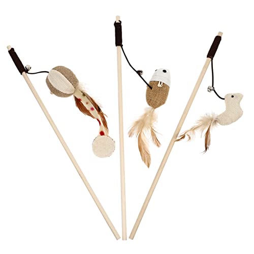 Yardwe 3stücke Teiliges Katzenangel Glocke Lustige Katzenspielzeuge Spieltriebs Für Ihre Katze Vogel Yardwe 3stücke Teiliges Katzenangel Glocke Lustige Katzenspielzeuge Spieltriebs Für Ihre Katze Vogel von Yardwe