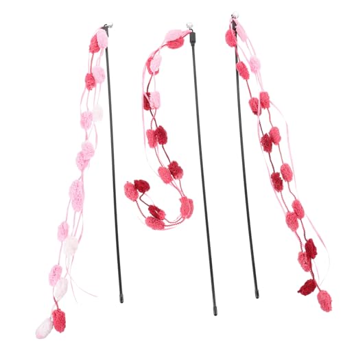 Yardwe 3stücke Interaktive Katzenangel Spielzeug Farbige Plüsch Teaser-Sticks Für Katzen Fördert Spiel Und Bewegung Für Mehrkatzenhaushalte Yardwe 3stücke Interaktive Katzenangel Spielzeug Farbige Plüsch Teaser-Sticks Für Katzen Fördert Spiel Und Bewegung Für Mehrkatzenhaushalte von Yardwe
