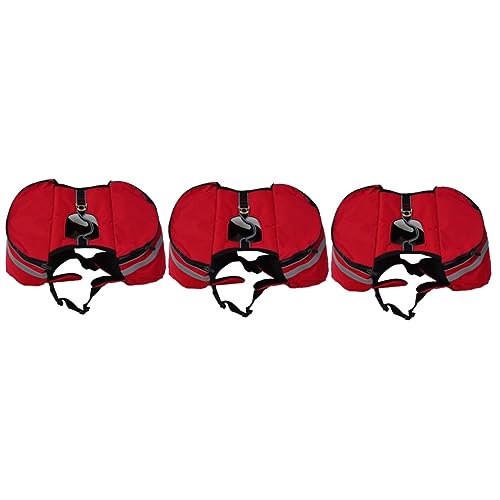 Yardwe Hundefutter 3St Hund Reiserucksack Haustier Geschirr Welpengeschirr Wanderrucksack Kofferrucksack für die Reise Gurt Tasche aus Reisen rot Hundetragerucksack Yardwe Hundefutter 3St Hund Reiserucksack Haustier Geschirr Welpengeschirr Wanderrucksack Kofferrucksack für die Reise Gurt Tasche aus Reisen rot Hundetragerucksack von Yardwe