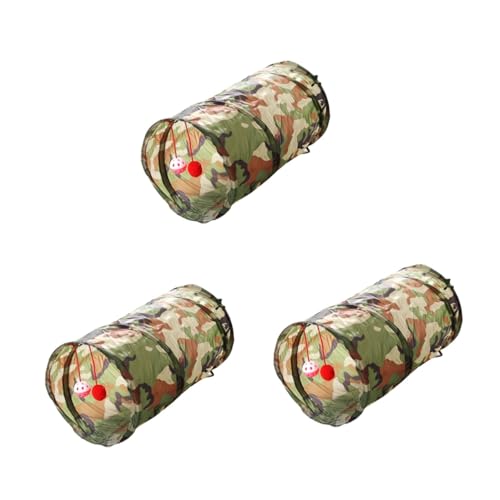Yardwe 3 Stück Katzentunnel-spielzeuge Haustier-röhrenspielzeuge Mit Spaß Und Neuartigem Heimtierbedarf Für Katzen von Yardwe