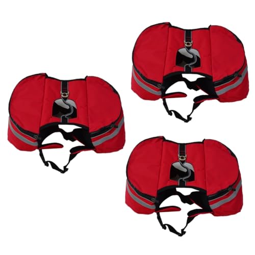 Yardwe 3 Stücke Pet Reise Rucksack Oxford Material Hund Wandern Pack Leine Haken Sicher von Yardwe