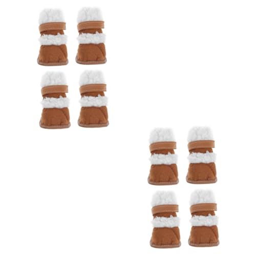 Yardwe 4 Paare Schneestiefel Für Haustiere Großer Hund Haustierstiefel Kleiner Hund Pfotenschützer Für Hunde Warme Fäustlinge Hundeschuhe Sohlenschutz Sherpa Draussen rutschfeste Schuhe Yardwe 4 Paare Schneestiefel Für Haustiere Großer Hund Haustierstiefel Kleiner Hund Pfotenschützer Für Hunde Warme Fäustlinge Hundeschuhe Sohlenschutz Sherpa Draussen rutschfeste Schuhe von Yardwe