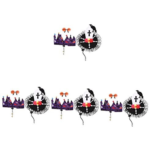 Yardwe 4 Sätze Haustier Verkleiden Lustige Hundekleidung Kleine Hundekleidung Welpenhalsband Weihnachts-hundestirnbänder Katze Kostüm Weihnachtsmann-kostüm Halloween Polyester Yardwe 4 Sätze Haustier Verkleiden Lustige Hundekleidung Kleine Hundekleidung Welpenhalsband Weihnachts-hundestirnbänder Katze Kostüm Weihnachtsmann-kostüm Halloween Polyester von Yardwe