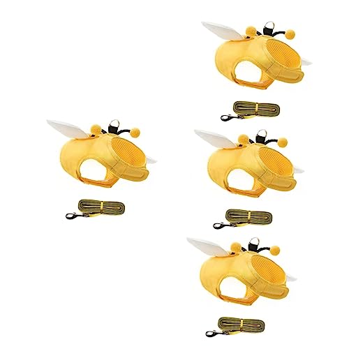 Yardwe 4 Sets Verstellbares Katzen-zugseil-Leine-Set Für Kätzchen Robustes Und Stilvolles Haustier-spazierset von Yardwe