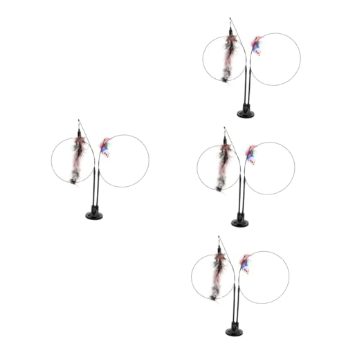 Yardwe 4 Sets Katze Angelrute Spielzeug Katze Necken Spielzeug Interaktive Draht Für Katze Indoor Spaß Übung Yardwe 4 Sets Katze Angelrute Spielzeug Katze Necken Spielzeug Interaktive Draht Für Katze Indoor Spaß Übung von Yardwe