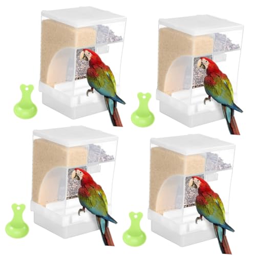 Yardwe 4 Sets Papageien Vogelfutterspender Vogelfutterspender Löffel Vögel Fütterungswerkzeug Automatischer Sittich Futterspender Vogelkäfig Zubehör Sittich Futternapf Vogelkäfig Yardwe 4 Sets Papageien Vogelfutterspender Vogelfutterspender Löffel Vögel Fütterungswerkzeug Automatischer Sittich Futterspender Vogelkäfig Zubehör Sittich Futternapf Vogelkäfig von Yardwe