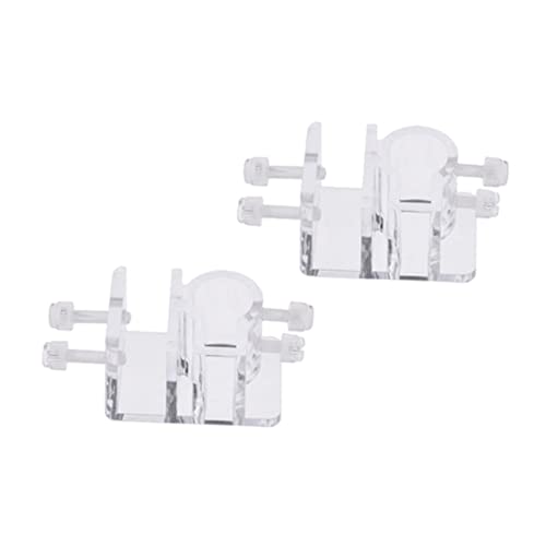 Yardwe Aquarium-rohrklemmenhalter 4 Acryl-Clips Für Fischtanks Wasserrohrklemmen-tankhalter Für Das Aquarium-wassermanagement von Yardwe