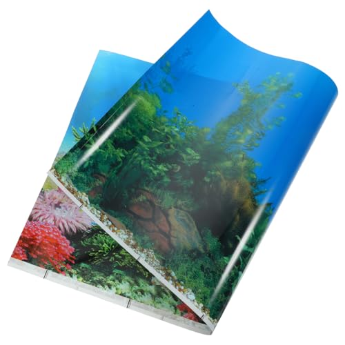 Yardwe 4 Stück Aquarium-Hintergrund Aquarium Buddha groß Zubehör für Terrarien Aufkleber Ornament Wanddekoration für Fischbecken Aquarium haftet Koralle Container -Bild Wandtattoos 3D von Yardwe