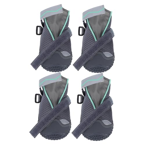 Yardwe 4 Stück Atmungsaktive und rutschfeste Pfotenschützer für Hunde für Heiße Straßen Outdoor Aktivitäten im Frühling und Sommer Langlebig und Einfach Anzuziehen Yardwe 4 Stück Atmungsaktive und rutschfeste Pfotenschützer für Hunde für Heiße Straßen Outdoor Aktivitäten im Frühling und Sommer Langlebig und Einfach Anzuziehen von Yardwe