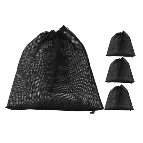 Yardwe Pumpenfilter-netzbeutel 4er-Set Große Filterbeutel Für Teich Und Pool Schwarz 31 X 41 cm Reißfest Einfach Zu Verwenden von Yardwe