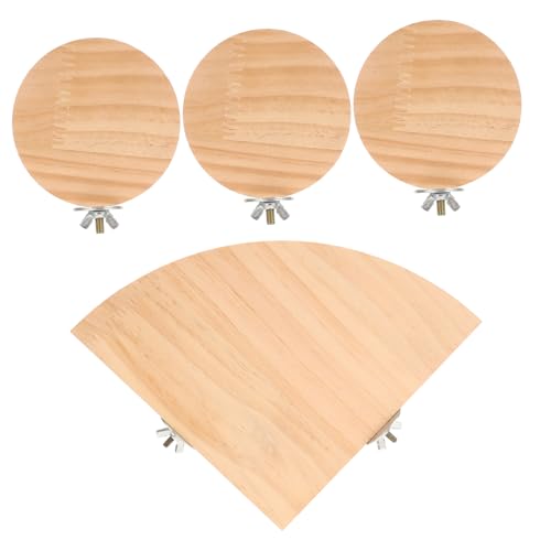Yardwe 4 Stücke Hamster Plattform Fächerförmigen Stehen Bord Für Meerschweinchen Papagei Springen Bord Dekorative Holz Käfig Zubehör Yardwe 4 Stücke Hamster Plattform Fächerförmigen Stehen Bord Für Meerschweinchen Papagei Springen Bord Dekorative Holz Käfig Zubehör von Yardwe