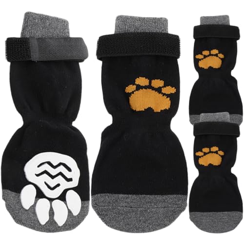 Yardwe 4 Stück Haustier Hund Socken Kleiner Hund Welpen Pads Hundeschuhe für Hartholzböden Paws pfotenschutz hundepflege Baumwollsocken austauschbare Haustiersocken Baumwolle Yardwe 4 Stück Haustier Hund Socken Kleiner Hund Welpen Pads Hundeschuhe für Hartholzböden Paws pfotenschutz hundepflege Baumwollsocken austauschbare Haustiersocken Baumwolle von Yardwe