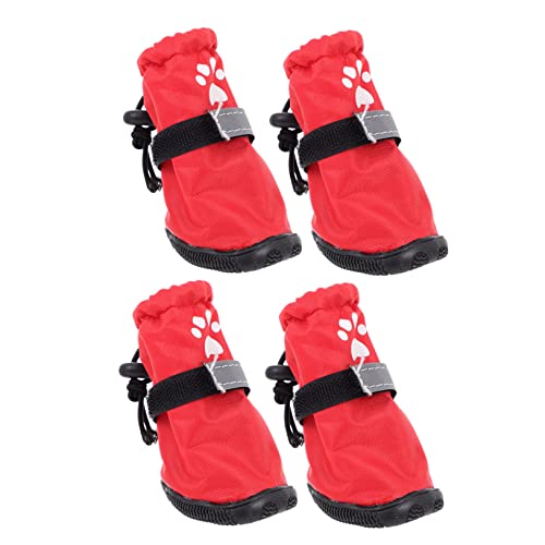 Yardwe 4 Stück Regenstiefel für Haustiere hundeschuhe Regenschuhe für Hunde Katzenschuhe Haustierschuhe Wasserdichter Hundestiefel rutschfest wasserdichte Schuhe Schutz Yardwe 4 Stück Regenstiefel für Haustiere hundeschuhe Regenschuhe für Hunde Katzenschuhe Haustierschuhe Wasserdichter Hundestiefel rutschfest wasserdichte Schuhe Schutz von Yardwe