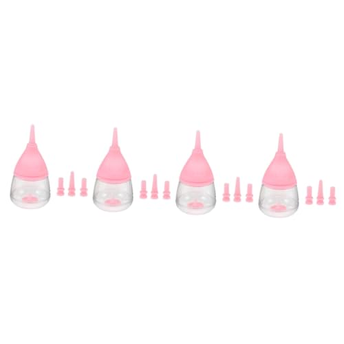 Yardwe 4 Stück Haustier-Nuckelflasche Welpen-Nuckelflasche Kätzchen-futterspender Abnehmbares Design Zum Füttern Leicht und Yardwe 4 Stück Haustier-Nuckelflasche Welpen-Nuckelflasche Kätzchen-futterspender Abnehmbares Design Zum Füttern Leicht und von Yardwe
