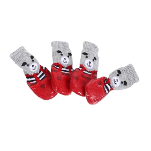 Yardwe 4 Stück Haustierschuhe Hundesocke Kätzchenschuhe Atmungsaktive Hundestiefel Regenstiefel Für Hunde Socken Mit Hundegriff Katzensocken Für Katzen Pfotensocken Rot Baumwolle Yardwe 4 Stück Haustierschuhe Hundesocke Kätzchenschuhe Atmungsaktive Hundestiefel Regenstiefel Für Hunde Socken Mit Hundegriff Katzensocken Für Katzen Pfotensocken Rot Baumwolle von Yardwe