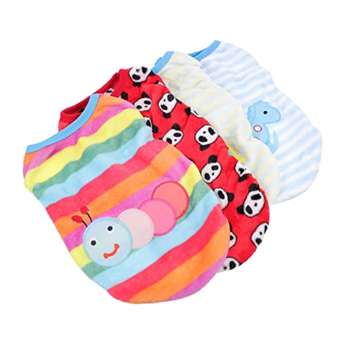 Yardwe 4 Stück Haustierweste Hasenpullover Für Hund Dackelkleidung Raupe Vlies Westen Jacken Welpen-Strand-Shirt Welpenkleidung Fleeceweste Für Jungen Strand-Hoodie Zubehör Auto Flanell Yardwe 4 Stück Haustierweste Hasenpullover Für Hund Dackelkleidung Raupe Vlies Westen Jacken Welpen-Strand-Shirt Welpenkleidung Fleeceweste Für Jungen Strand-Hoodie Zubehör Auto Flanell von Yardwe