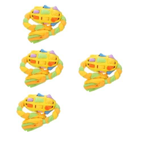 Yardwe 4 Stücke Interaktive Hund Spielzeug Squeaky Snuffle Bereicherung Food Dispenser Mental Für Welpen von Yardwe