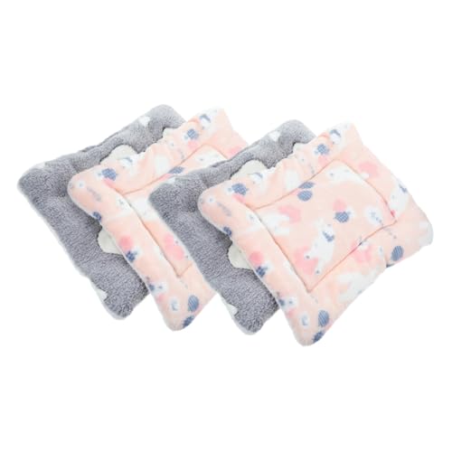 Yardwe 4 Stück Käfigeinlagen für kleine Haustiere Auskleidungen für Hamsterkäfige Kühlmatte für Hunde Pads Tier heizmatte tierkissen Rattenkäfigauskleidungen Syrische Hamsterdecke Stoff Yardwe 4 Stück Käfigeinlagen für kleine Haustiere Auskleidungen für Hamsterkäfige Kühlmatte für Hunde Pads Tier heizmatte tierkissen Rattenkäfigauskleidungen Syrische Hamsterdecke Stoff von Yardwe