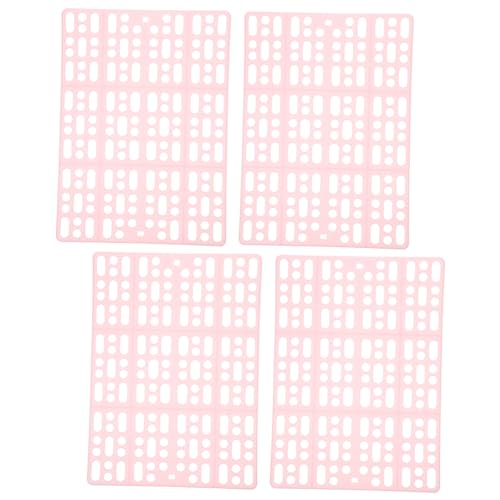 Yardwe 4 Stück Kaninchenmatten Käfige Für Meerschweinchen Zubehör Kaninchenstall Pads Mini Meerschweinchenkäfig Für Den Innenbereich Hasen Drinnen Klein Boden Plastik Rosa Yardwe 4 Stück Kaninchenmatten Käfige Für Meerschweinchen Zubehör Kaninchenstall Pads Mini Meerschweinchenkäfig Für Den Innenbereich Hasen Drinnen Klein Boden Plastik Rosa von Yardwe