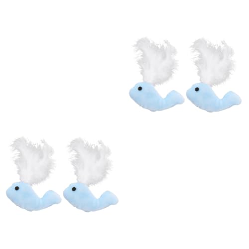 Yardwe 2sets Katzenspielzeug Interaktives Plüsch-katzenspielzeug in Walform Haustier-kauspielzeug Mit Dekorativen 2pcs * 2 Yardwe 2sets Katzenspielzeug Interaktives Plüsch-katzenspielzeug in Walform Haustier-kauspielzeug Mit Dekorativen 2pcs * 2 von Yardwe