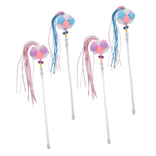 Yardwe 4stücke Interaktives Katzenspielzeug Teiliges Lustige Spielangel Mit Glocke Für Neugierige Katzen Schont Die Krallen Und Sorgt Für Aufregende Spielzeiten Yardwe 4stücke Interaktives Katzenspielzeug Teiliges Lustige Spielangel Mit Glocke Für Neugierige Katzen Schont Die Krallen Und Sorgt Für Aufregende Spielzeiten von Yardwe