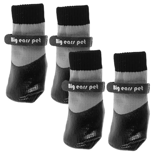 Yardwe 4 Stück Katzenpflegeschuhe Hundeschuhe Und Socken Katzennagelabdeckungen Katzenmedizinschuhe Hundepfotenschutz Haustierschuhe Haustierkatzen Hundesocken Kratzfeste Socken von Yardwe