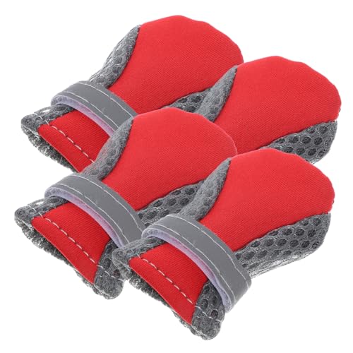 Yardwe Pfotenschutz 4 Stück Mesh-Schuhe für Welpen Wanderschuhe für Haustiere Schuhe für kleine Hunde Hundestiefel Yardwe Pfotenschutz 4 Stück Mesh-Schuhe für Welpen Wanderschuhe für Haustiere Schuhe für kleine Hunde Hundestiefel von Yardwe