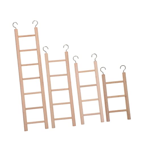 Yardwe 4-teiliges Papageienspielzeug-Set Holzleiter Für Vögel Treppenspielzeug Für Papageienkäfig Sittiche Vogelspielzeug Vogelkletterspielzeug Yardwe 4-teiliges Papageienspielzeug-Set Holzleiter Für Vögel Treppenspielzeug Für Papageienkäfig Sittiche Vogelspielzeug Vogelkletterspielzeug von Yardwe
