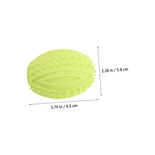 Yardwe 4 Stück Quietschender Hundespielball aus Flexiblem Sicherem Gummi Robustes Kauspielzeug zur Zahnpflege und Beschäftigung für Welpen und Kleine Hunde Fördert Gesunde Kaubedingungen von Yardwe