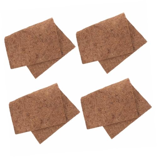 Yardwe 4 Stücke Reptil Teppich Matte Kokosnüsse Faser Liner Bearded Dragon Tank Liner rutschfeste Für Reptilien von Yardwe