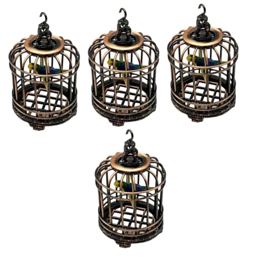Yardwe 4 Stücke Miniatur Vogelkäfig Mini Vogelkäfig Für Jungen Und Mädchen Dekorative Vogelkäfige Spielzeug Yardwe 4 Stücke Miniatur Vogelkäfig Mini Vogelkäfig Für Jungen Und Mädchen Dekorative Vogelkäfige Spielzeug von Yardwe