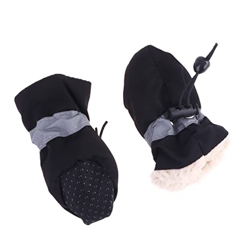 Yardwe 4 Stück Stiefel für Hunde hundeschuhe Dog Shoes Rutschfester Pfotenschutz Welpenschuh Wintersocken für Hunde Dicke Haustierschuhe sockenschuhe Schuhe für Hunde Hundestiefel Black Yardwe 4 Stück Stiefel für Hunde hundeschuhe Dog Shoes Rutschfester Pfotenschutz Welpenschuh Wintersocken für Hunde Dicke Haustierschuhe sockenschuhe Schuhe für Hunde Hundestiefel Black von Yardwe
