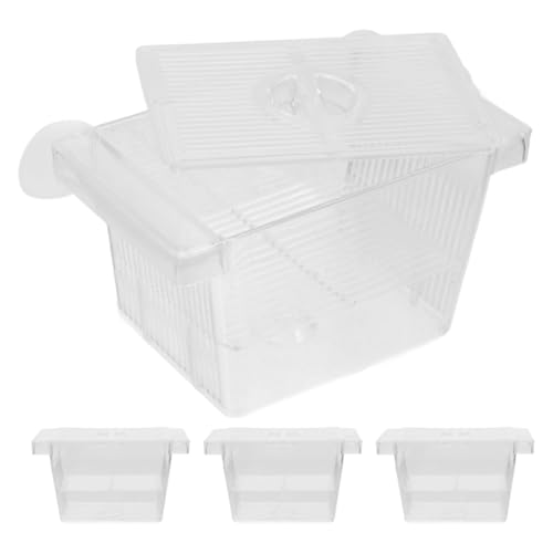 Yardwe 4 Stück Teiliges Betta Fisch Aufzuchtbecken Selbstschwimmende Zuchtbox aus zur Effektiven Isolation von Fischbrut für Aufzucht von Betta und Jungfischen Yardwe 4 Stück Teiliges Betta Fisch Aufzuchtbecken Selbstschwimmende Zuchtbox aus zur Effektiven Isolation von Fischbrut für Aufzucht von Betta und Jungfischen von Yardwe