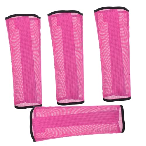 Yardwe 4 Stück Teiliges Mesh Fliegenstiefel für Pferde Atmungsaktive Elastische Beinlinge mit Uv-Schutz Leichter Schutz gegen Mücken und Fliegen rutschfeste Passform zur Reduzierung von von Yardwe